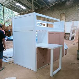 LOJA Bunk Bed Tempat tidur tingkat custom knockdown