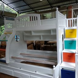 COLOUR Bunk Bed Tempat tidur tingkat custom knockdown
