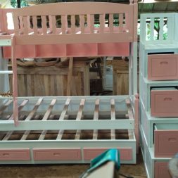 LORA Bunk Bed Tempat tidur tingkat custom knockdown