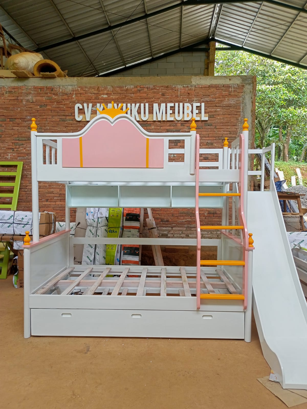 PRINCESS Bunk Bed Tempat tidur tingkat custom knockdown
