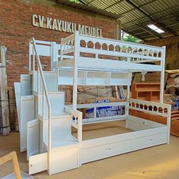 ITALI RAK Bunk Bed Tempat tidur tingkat custom knockdown